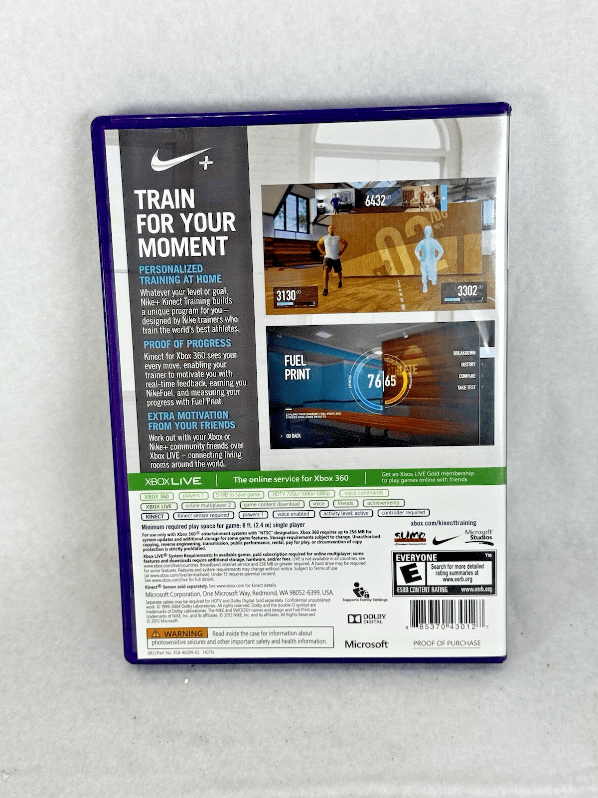 Xbox 360 Nike + Kinect Training (Microsoft Xbox 360, 2012) COMPLETE - Thumbnail 2