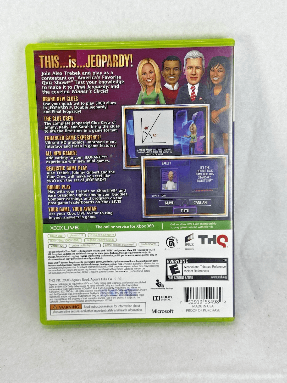 Jeopardy (Microsoft Xbox 360, 2012) CIB Complete - Thumbnail 2