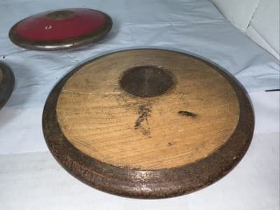 3 RARE Track & Field Collectible Discus Wood Metal Vintage - Thumbnail 11