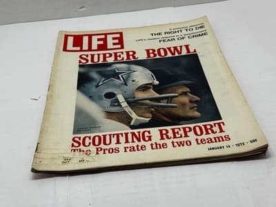 1972 Life Magazine Dallas Cowboy. Roger STAUBACH & Tom Landry - Thumbnail 5