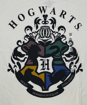 HARRY POTTER HOGWARTS - Adult - Tee Shirt - XS - Thumbnail 3
