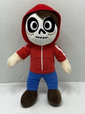 Disney Pixar Coco Miguel Soft Plush Doll Stuffed Animal Plush 12" Red hoodie - Thumbnail 5