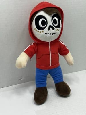 Disney Pixar Coco Miguel Soft Plush Doll Stuffed Animal Plush 12" Red hoodie - Thumbnail 3