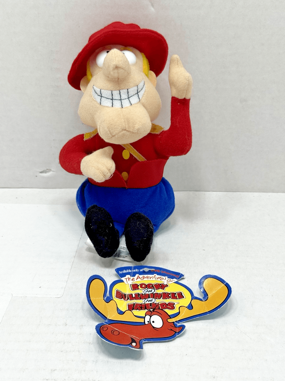 Dudley Do Right from Bullwinkle TV Show Plush Doll 2000 SEE Pics - Image 1