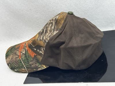 Realtree Camo Baseball Hat Cap Hook & Loop Hunting Camouflage Blaze Orange Deer - Thumbnail 3