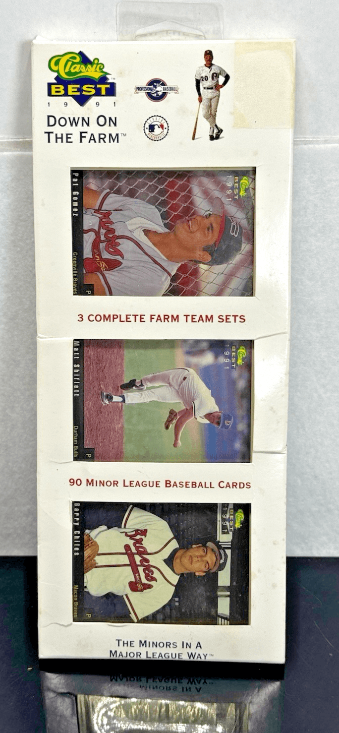 Sealed 1991 Classic Best Down On The Farm Baseball Cards Atlanta Braves - Image 1