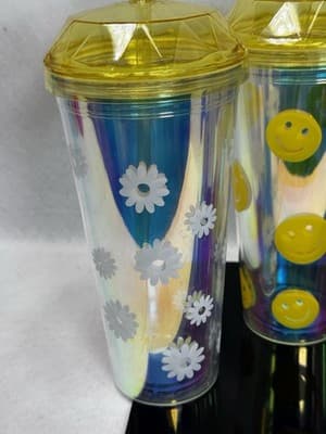 Set of 4 Summer 2024 Dome Lid Reusable Cold Cups 23oz Each New - Thumbnail 5