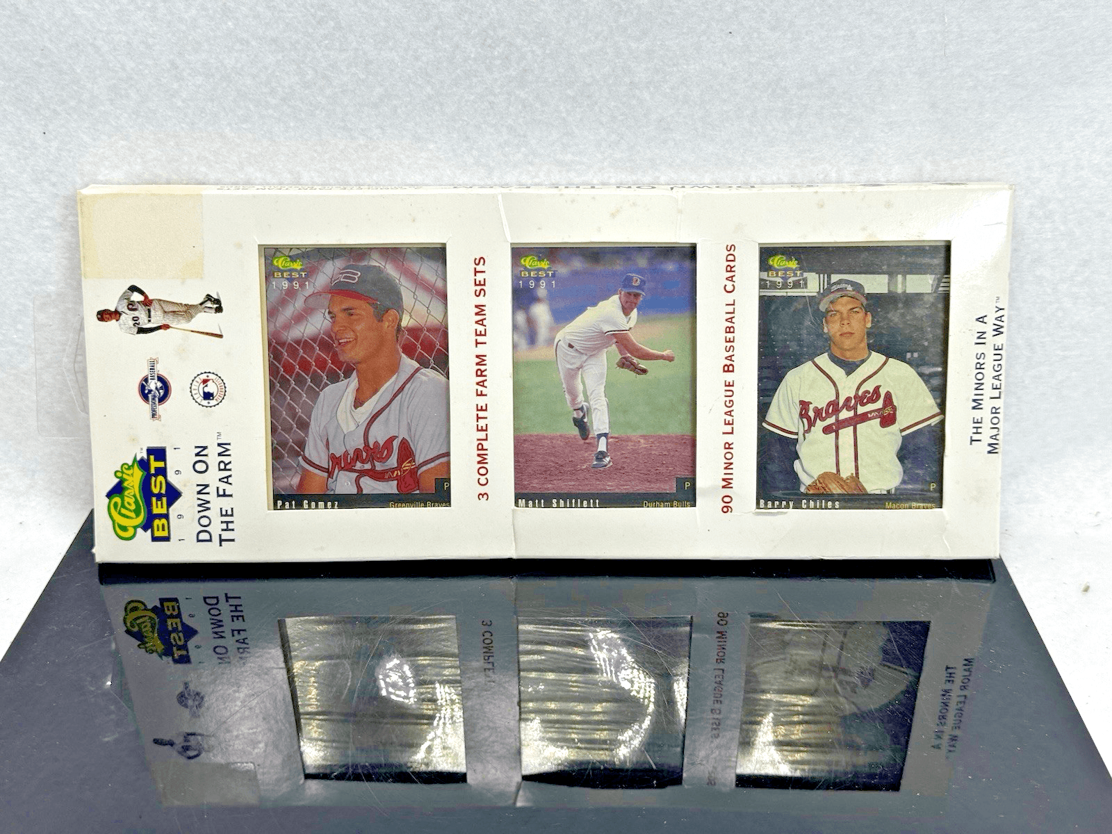 Sealed 1991 Classic Best Down On The Farm Baseball Cards Atlanta Braves - Thumbnail 2