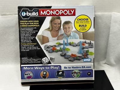 Open Box Sealed Monopoly U-Build Hasbro Family Board Game 2-6 Players - Thumbnail 2