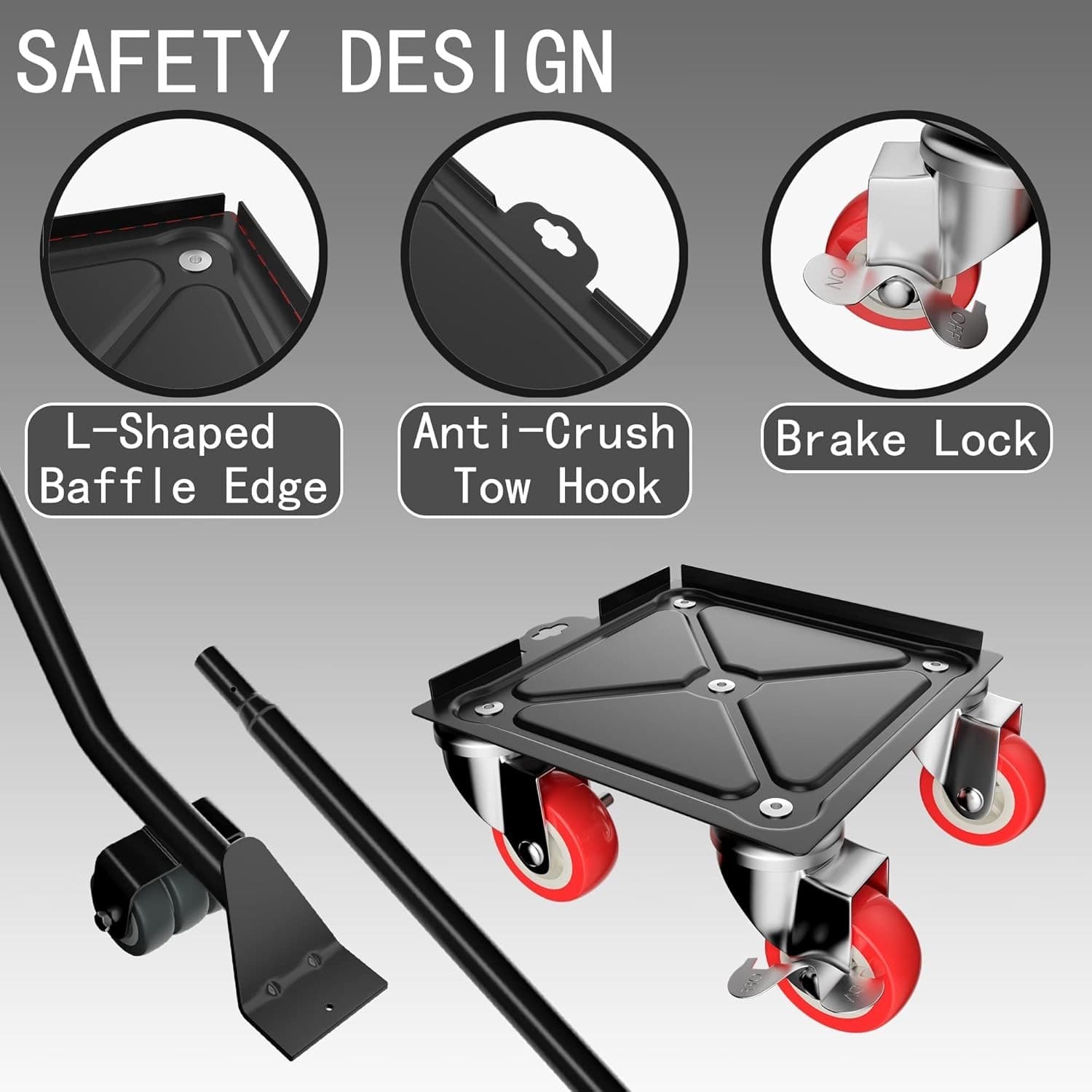 Furniture Lifter Movers Tool Set, 360° Rotation Furniture Dolly Heavy Duty, Furn - Thumbnail 2