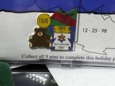Vintage Lot of 13 Olympic Games Collectible Pins Salt Lake ATT&T, Textron - Thumbnail 5