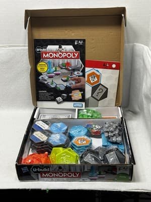 Open Box Sealed Monopoly U-Build Hasbro Family Board Game 2-6 Players - Thumbnail 3