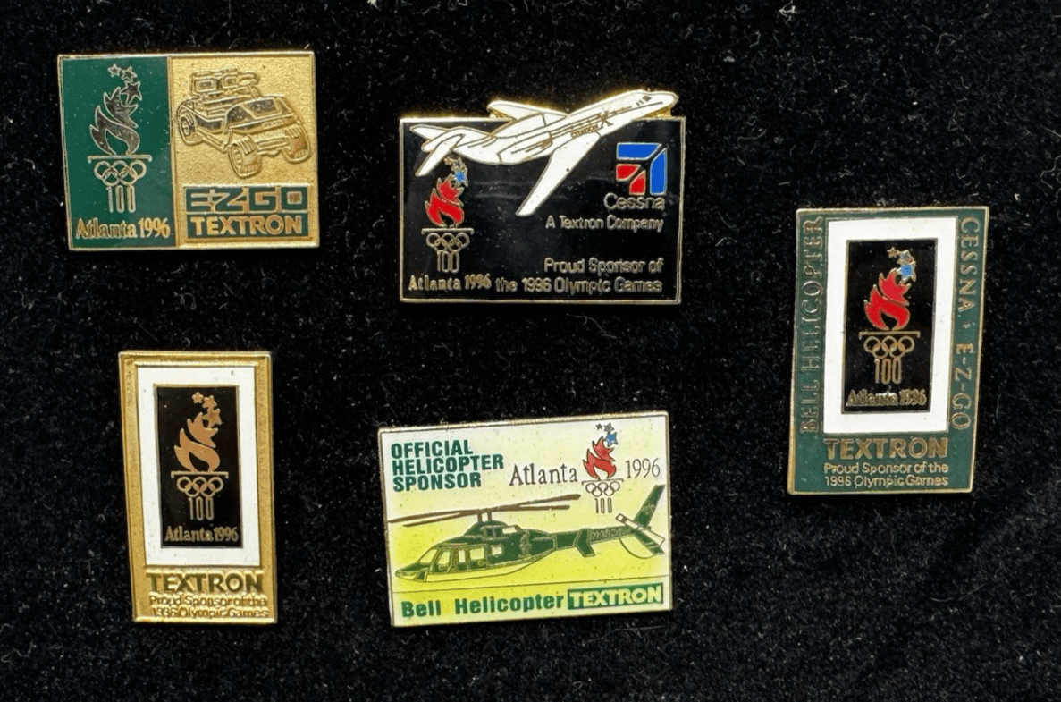 Vintage Lot of 13 Olympic Games Collectible Pins Salt Lake ATT&T, Textron - Thumbnail 2