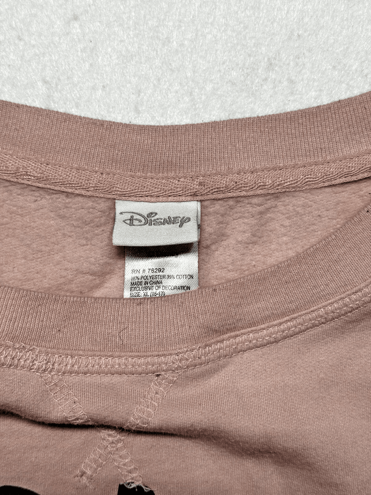 Disney Sweatshirt Womens XL 16-17 Juniors Minnie Mickey Mouse Yoo Hoo Sleepwear - Thumbnail 3