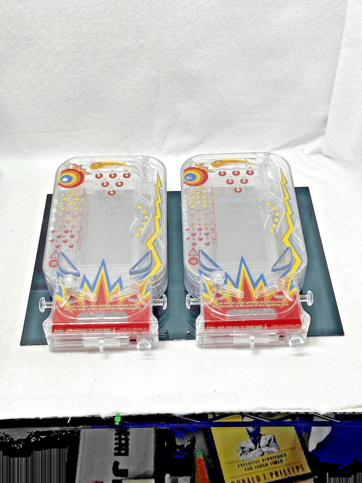 2 PK Miniature Pinball Machine TE Brangs 2007 Tabletop Toy - Thumbnail 2