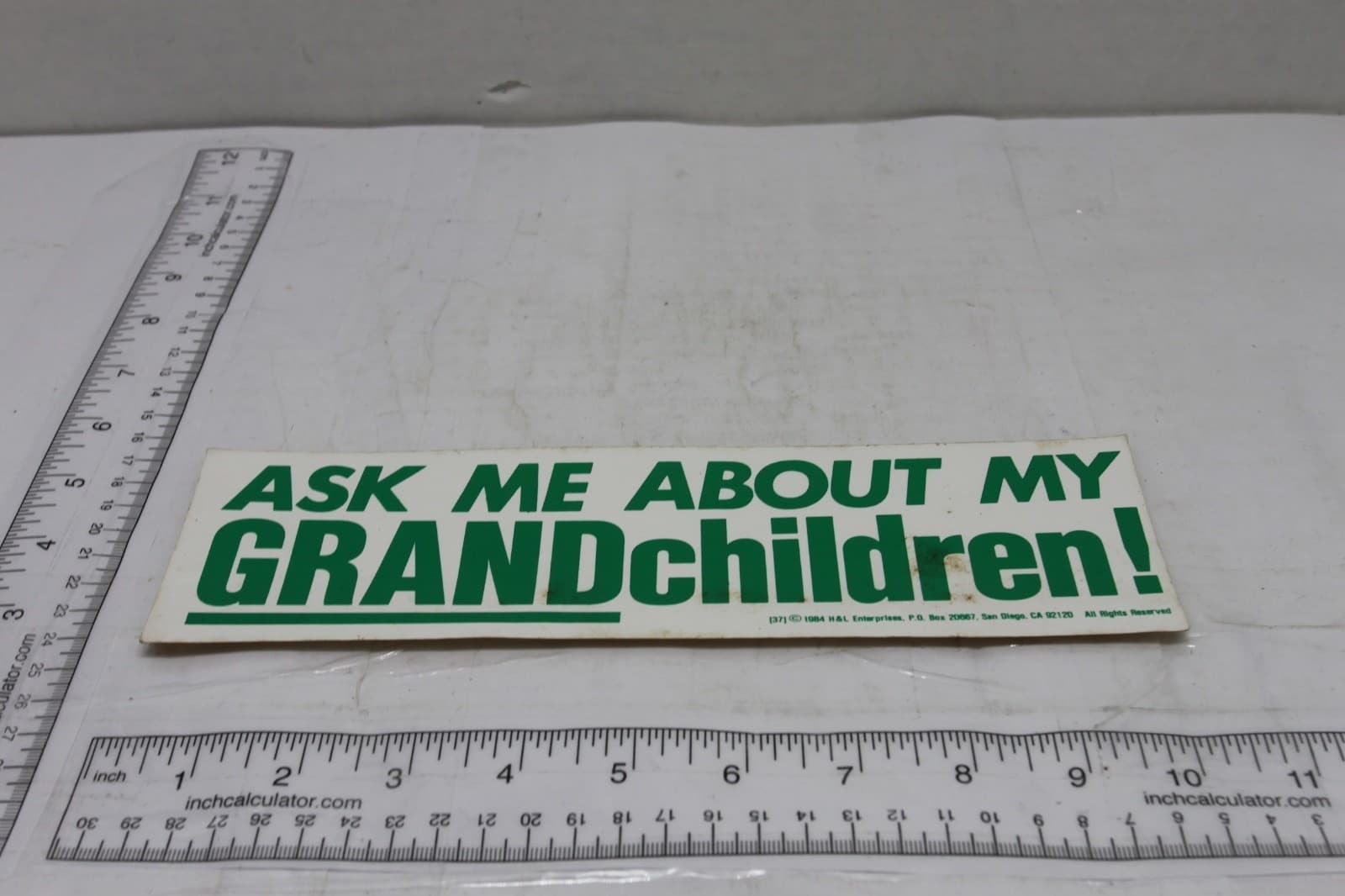 10in x 3in Bumper Sticker "ASK ME ABOUT MY GRANDchildren" - Thumbnail 2