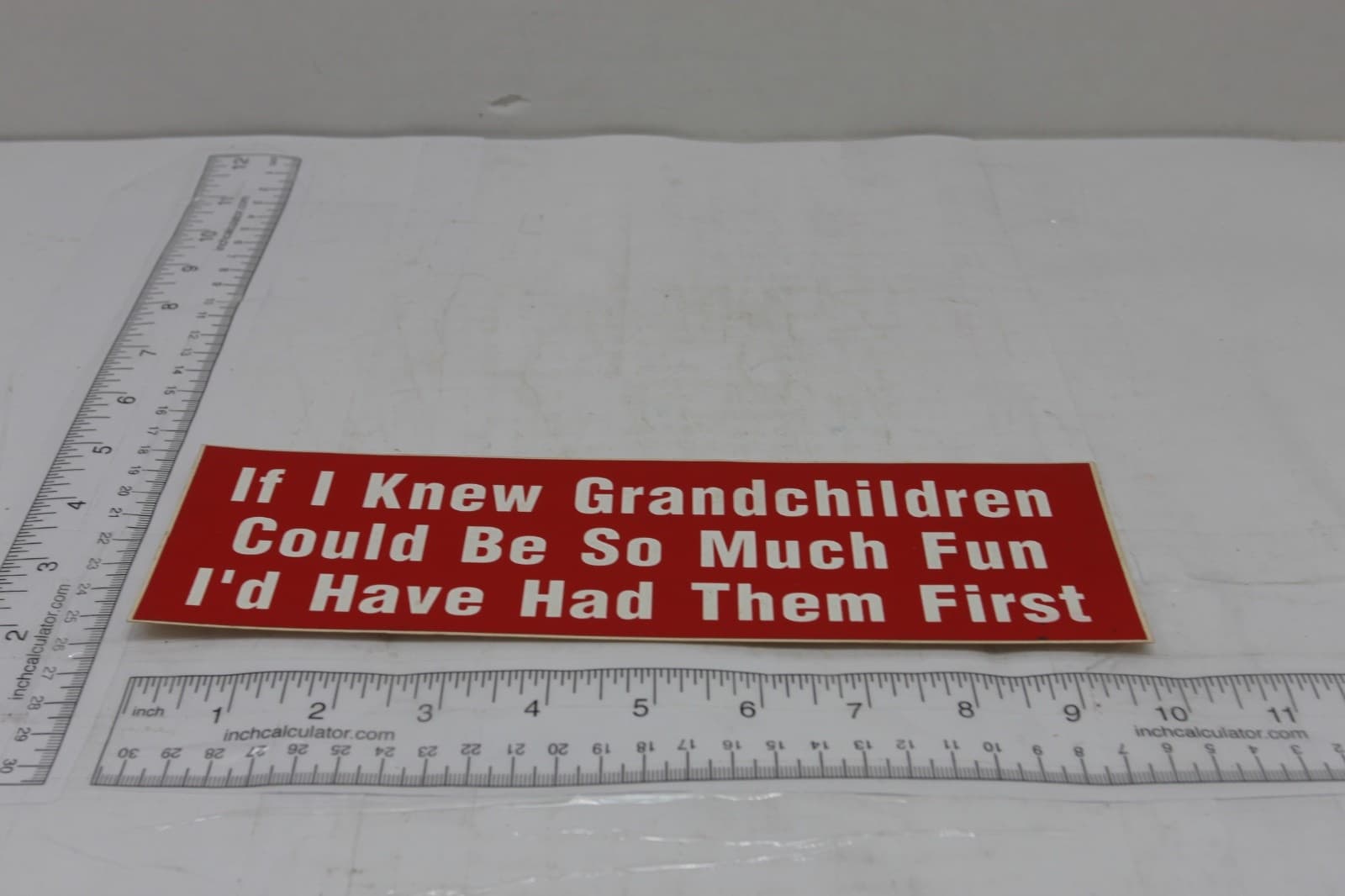 10in x 3in Bumper Sticker "If I knew grandchildren could be so much fun Id have" - Thumbnail 2