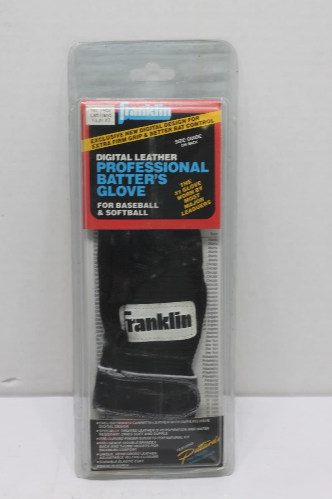 Vintage Franklin Left Hand Batting Glove Youth size S New Old Stock 90s - Image 1