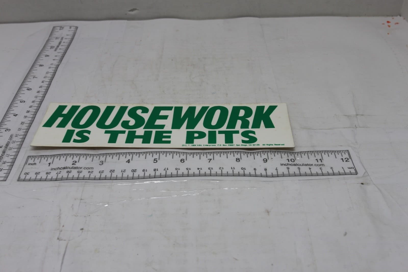 10in x 3in Bumper Sticker "Homework is the Pits" - Thumbnail 2
