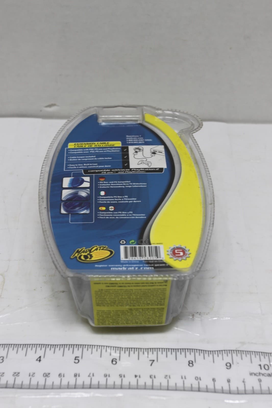 MadCatz Extension PlayStation 2 PS2 PS1 Extension Cable 7 Foot * NEW SEALED - Thumbnail 2