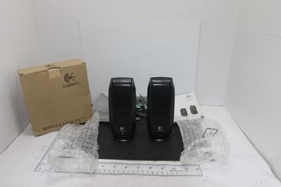 NEW Logitech S120 4.4 Watt - 2.0 Stereo Speakers Black (880-000403) For PC & Mac - Image 1
