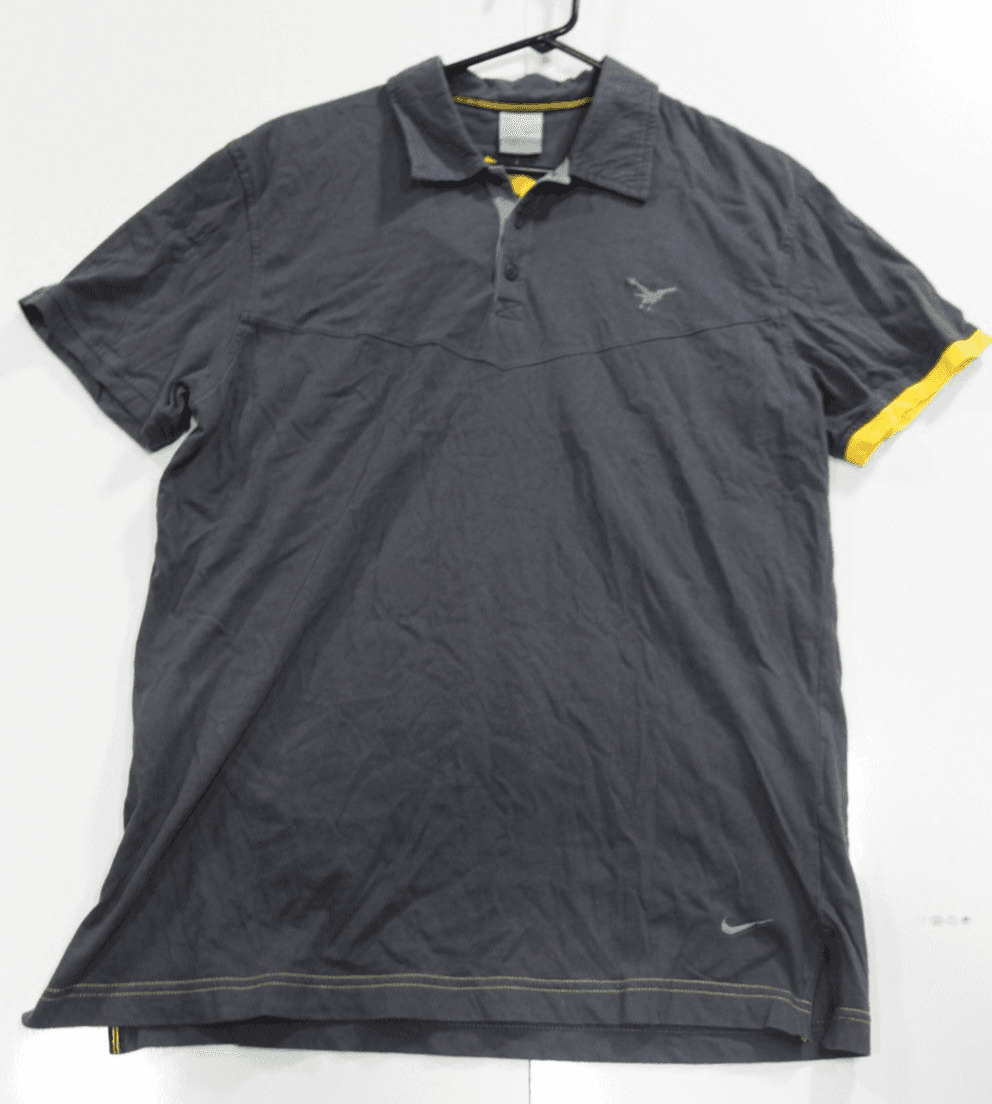 Nike Polo Shirt Lance Armstrong Sportswear Cycling Logo Mens Large Golf Casual - Image 1