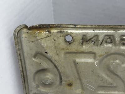 Vintage Michigan Bicentennial License Plate - Flag 1976 Consecutive Numbers - Thumbnail 5