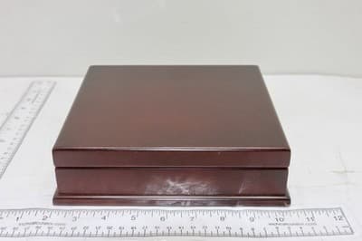 VINTAGE ROSEWOOD POKER SET NEW IN BOX - Thumbnail 6