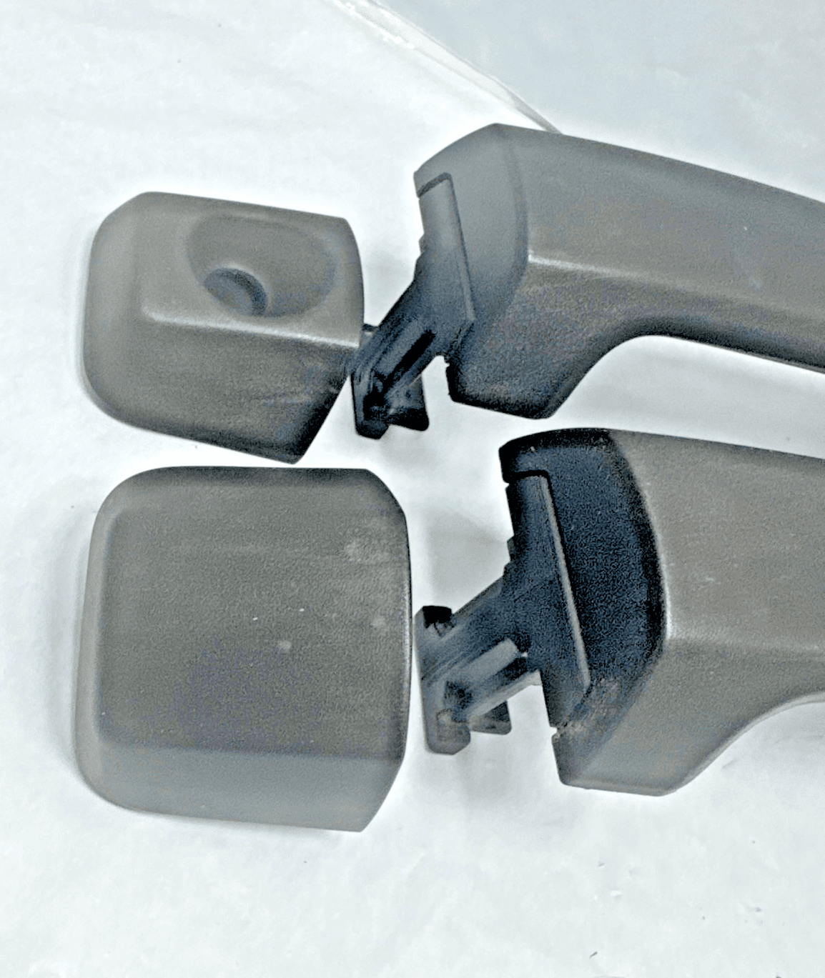 Set oo Exterior Door Handles For 2007-2016 Toyota Tundra Set of 4 Black Plastic - Thumbnail 2