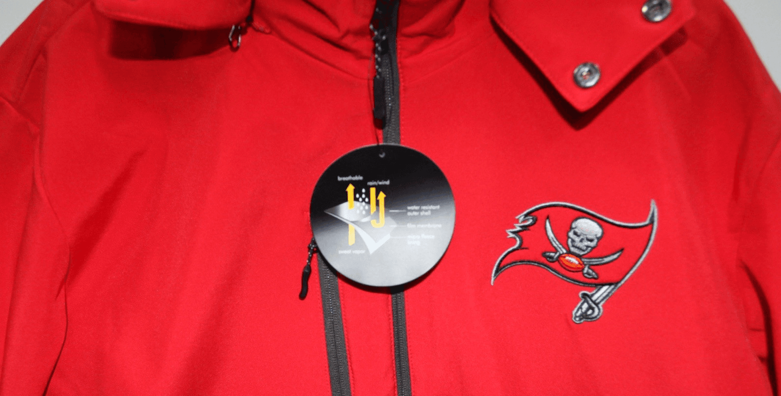 Tampa Bay Buccaneers Vintage Jacket XXL NEW WITH TAGS NFL APPAREL - Thumbnail 4