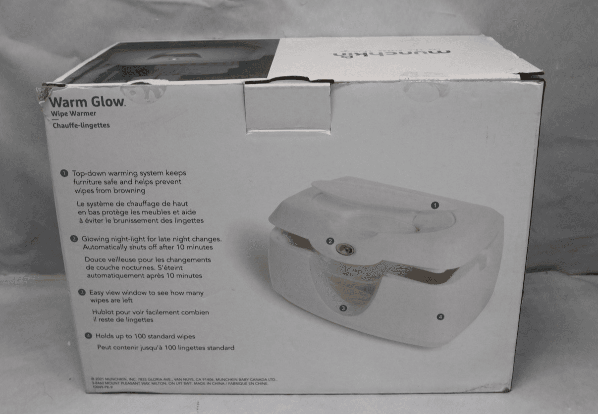Munchkin Baby Wet Wipe Warmer Model WW01 120V - Thumbnail 4