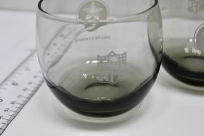 8 VINTAGE DALLAS COWBOYS SMOKE 8oz ROCKS TUMBLER DRINK GLASSES NFL RARE - Thumbnail 4