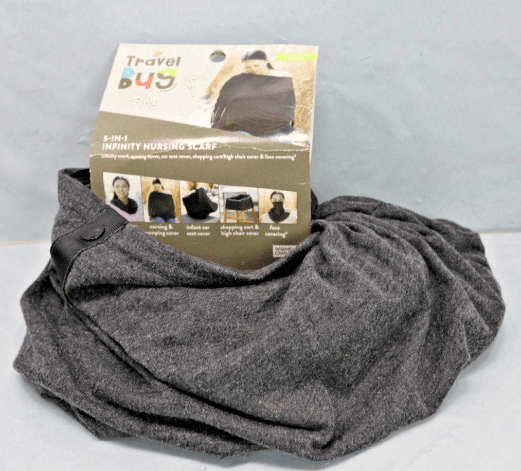 Travel Bug 5-in-1 Infinity Nursing Scarf, Nursing, Pumping Car Seat Cover - Image 1