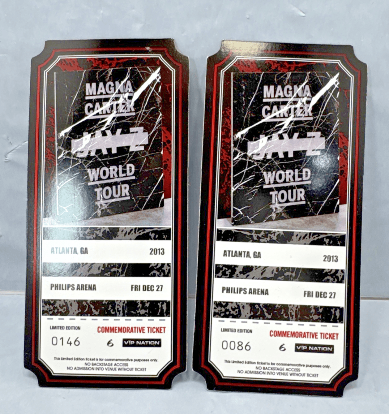 2 Jay-Z Magna Carter World Tour 2014 Commemorative Ticket Stubs Atlanta Philips - Thumbnail 3