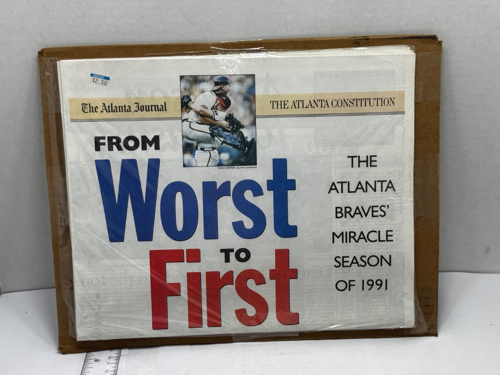 Atlanta Braves -Atlanta Journal Worst to First Newspaper August 29, 1991 - Thumbnail 8
