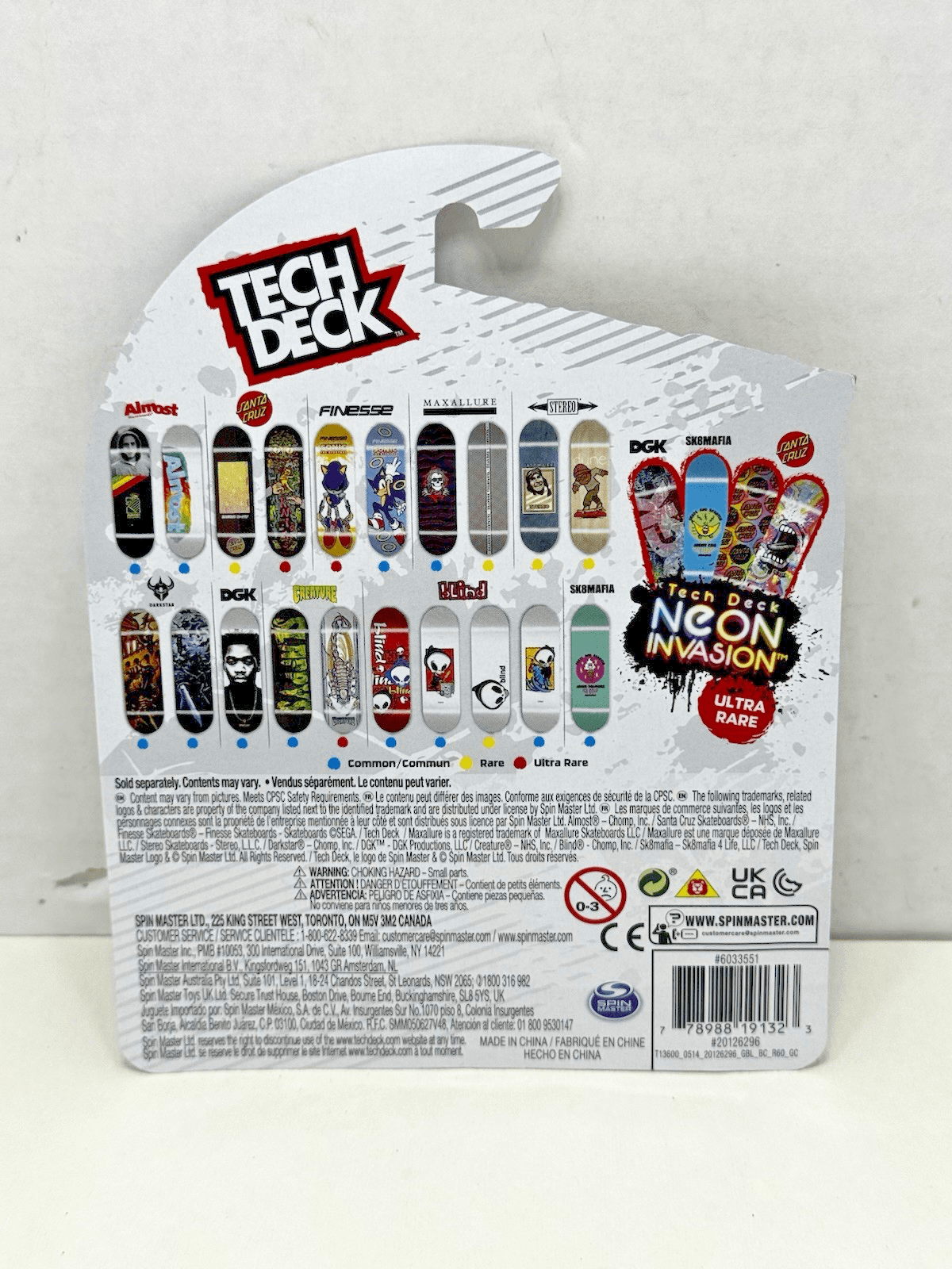 Tech Deck Finesse Sonic the Hedgehog Rings fingerboard RARE - Thumbnail 2