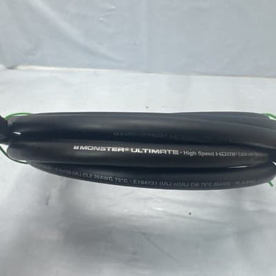MONSTER CABLE HD BLACK THX 12' 4K ULTIMATE HIGH SPEED HDMI CABLE USED - Thumbnail 3