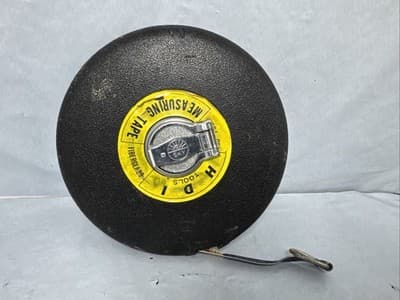 HDI Tools USA Fiberglass Tape Measure 100' Crank Rewind Yellow 3/8" Tape - Thumbnail 3