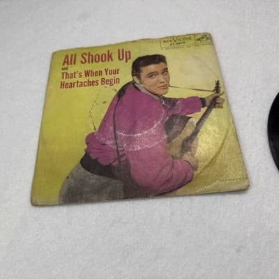 Presley, Elvis - All Shook Up RCA 6870 PS Vinyl 45 rpm Record See Pics - Thumbnail 2
