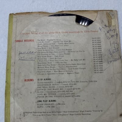 Presley, Elvis - All Shook Up RCA 6870 PS Vinyl 45 rpm Record See Pics - Thumbnail 5