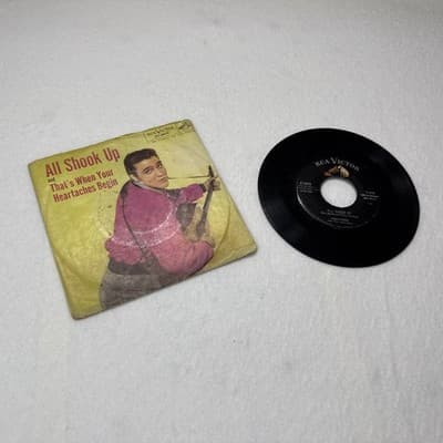 Presley, Elvis - All Shook Up RCA 6870 PS Vinyl 45 rpm Record See Pics - Image 1