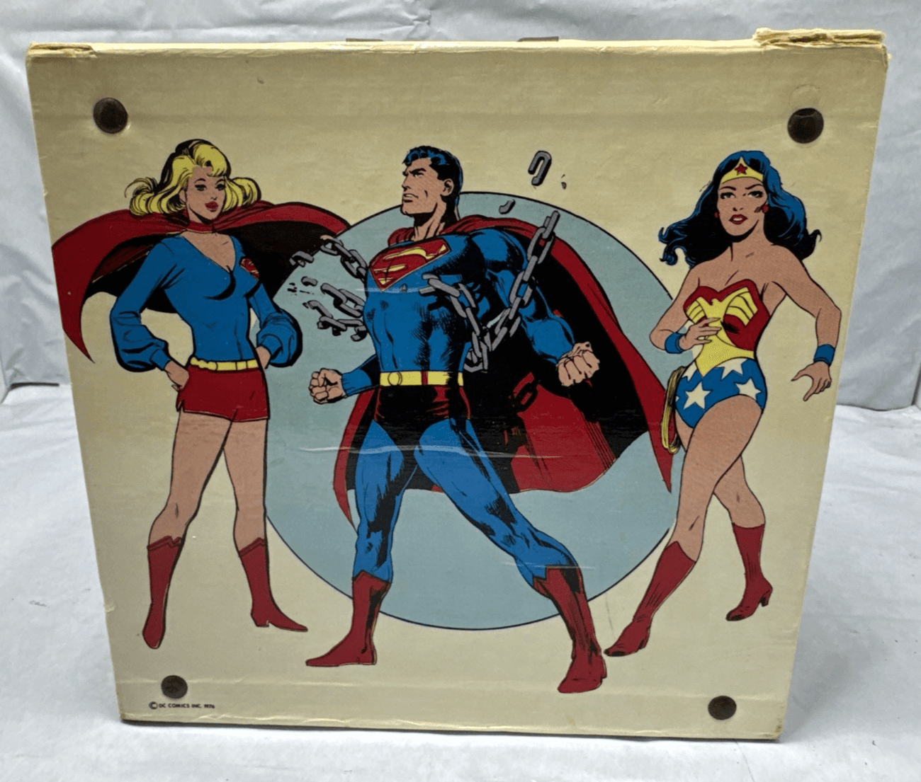 1975 DC Comics Supercase Vinyl Record Storage Box Batman Superman Joker Rare - Thumbnail 5