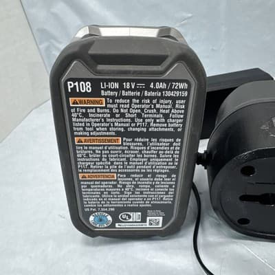 RYOBI ONE+ 18V CHARGER WITH BATTERY 18V - 4Ah Never Used - Thumbnail 6