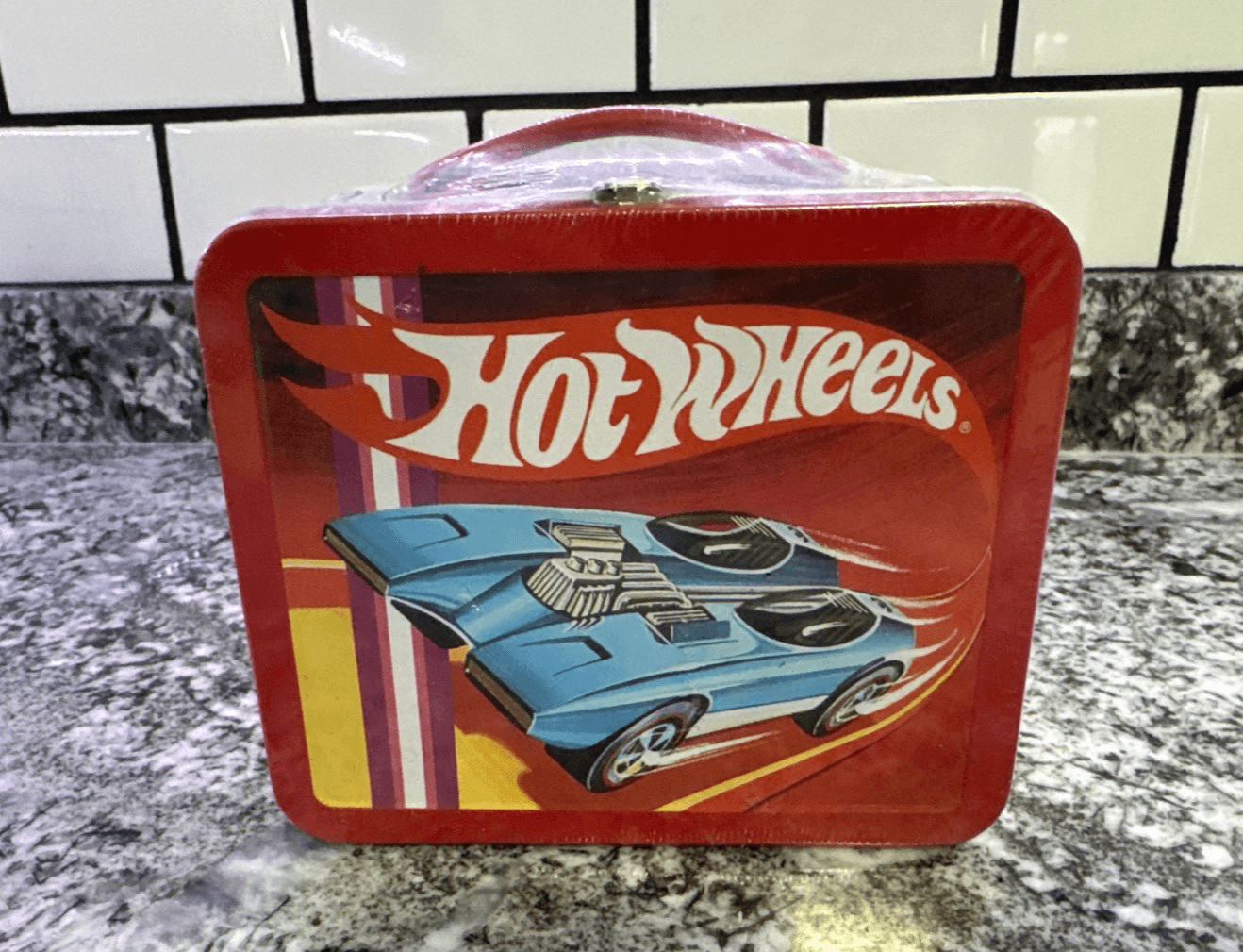 Hallmark School Days Mini Lunch Box 1970s Hot Wheels New Sealed - Thumbnail 2