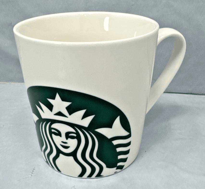 2017 STARBUCKS Coffee Co. Mug Cup Mermaid Siren Logo 14 fl. oz White Green - Image 1