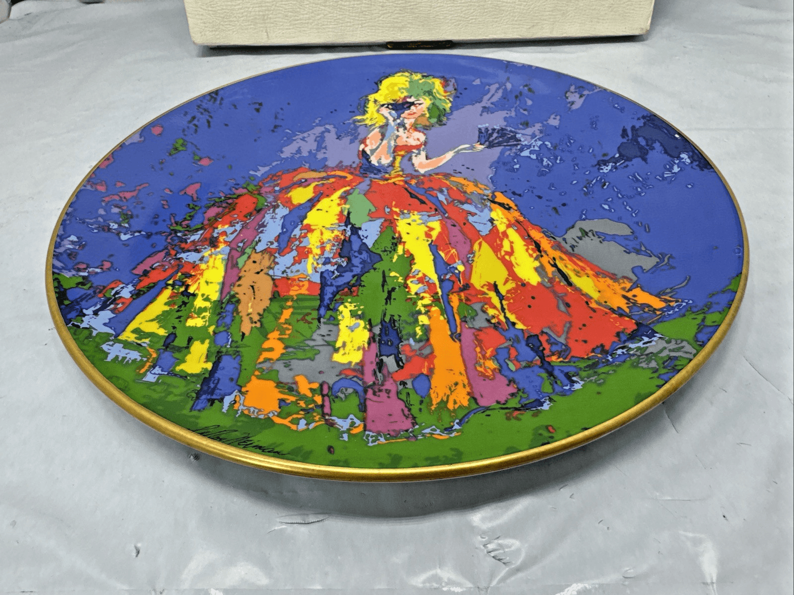 1977 Royal Doulton Columbine LeRoy Neiman Collector Plate - Thumbnail 2