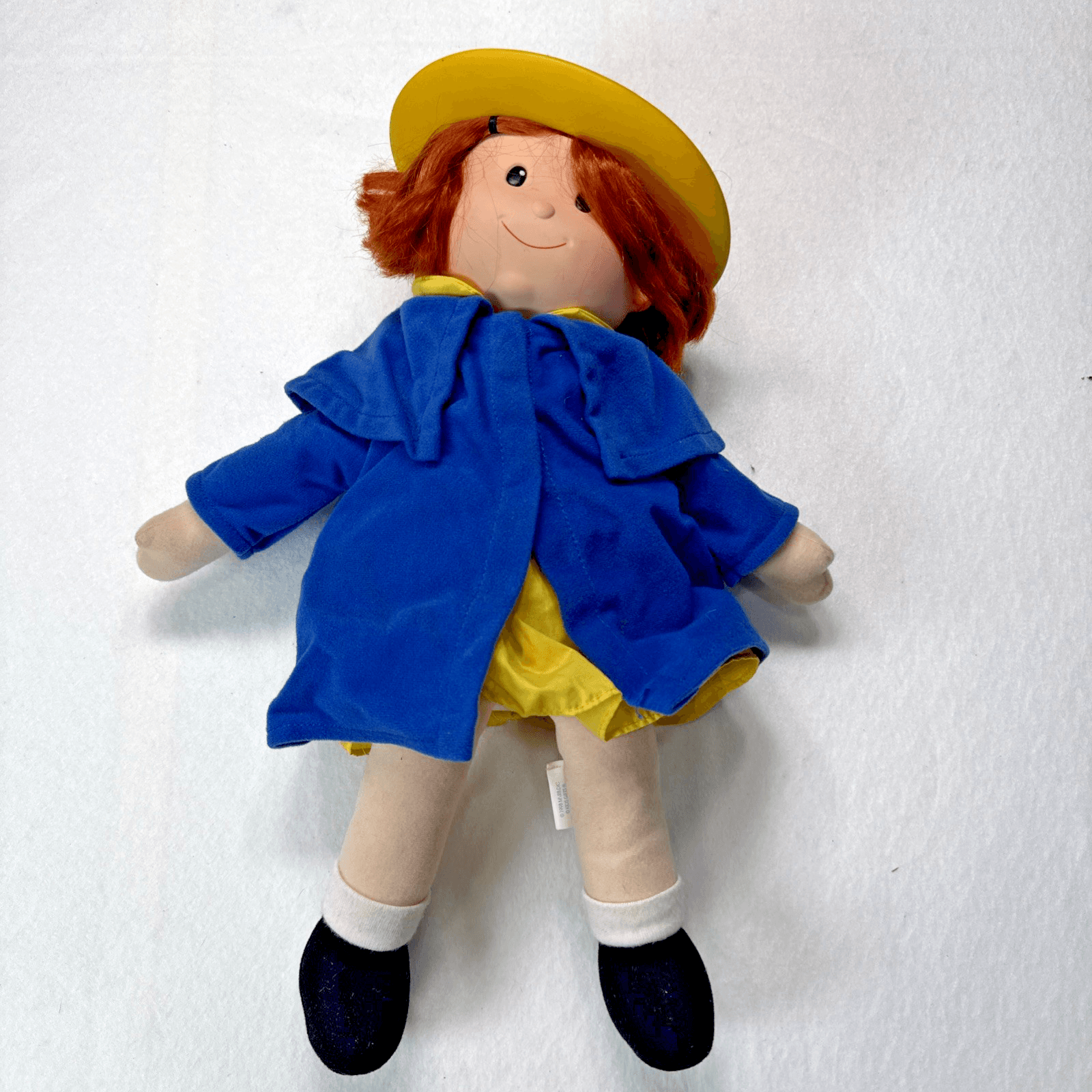 Madeline Plush Doll Yellow Hat Blue Coat 1998 Rare Vintage Collectible Kids Gift - Image 1