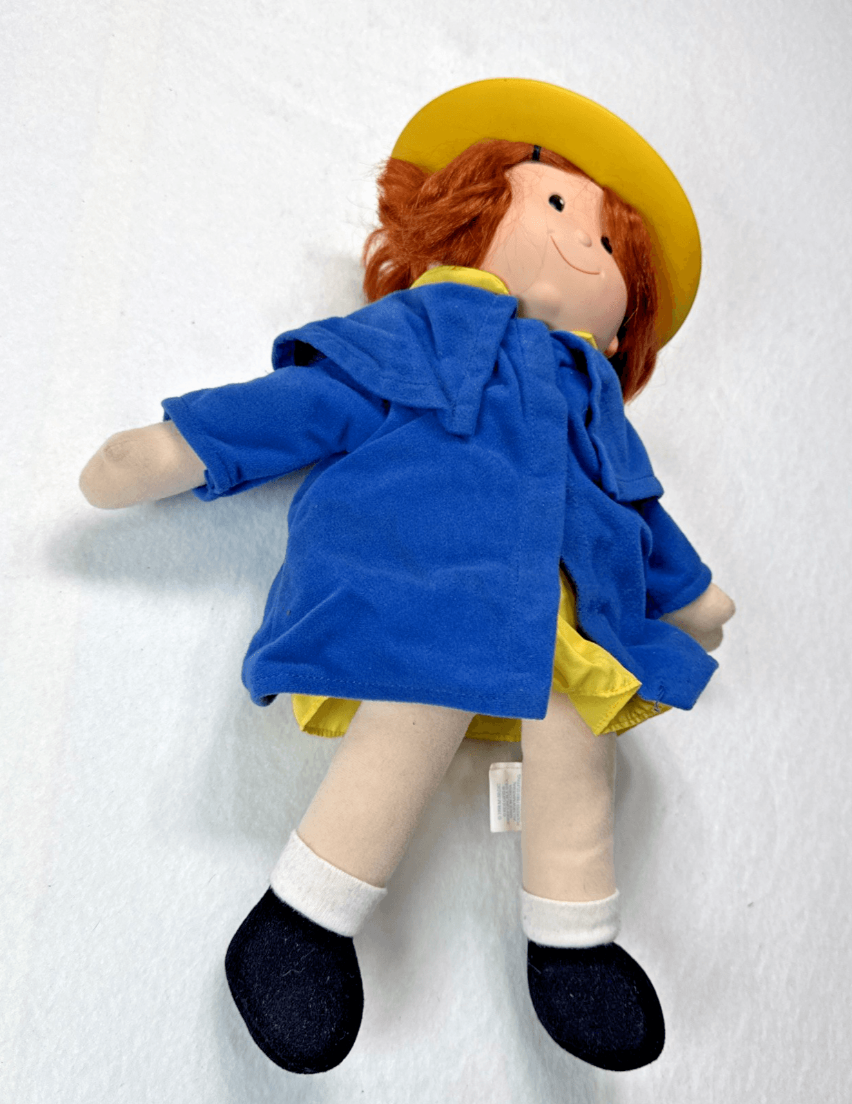 Madeline Plush Doll Yellow Hat Blue Coat 1998 Rare Vintage Collectible Kids Gift - Thumbnail 3