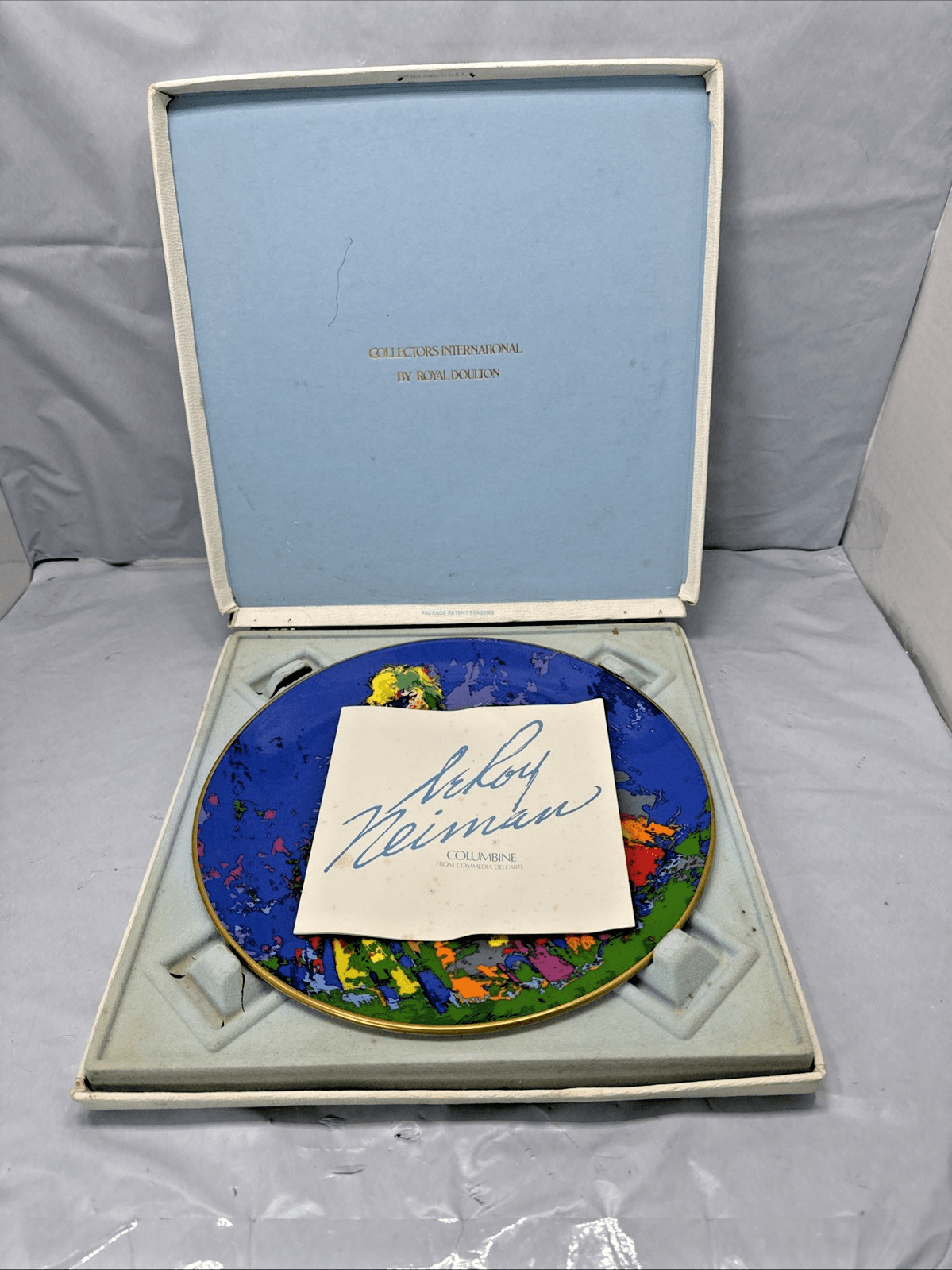 1977 Royal Doulton Columbine LeRoy Neiman Collector Plate - Thumbnail 7