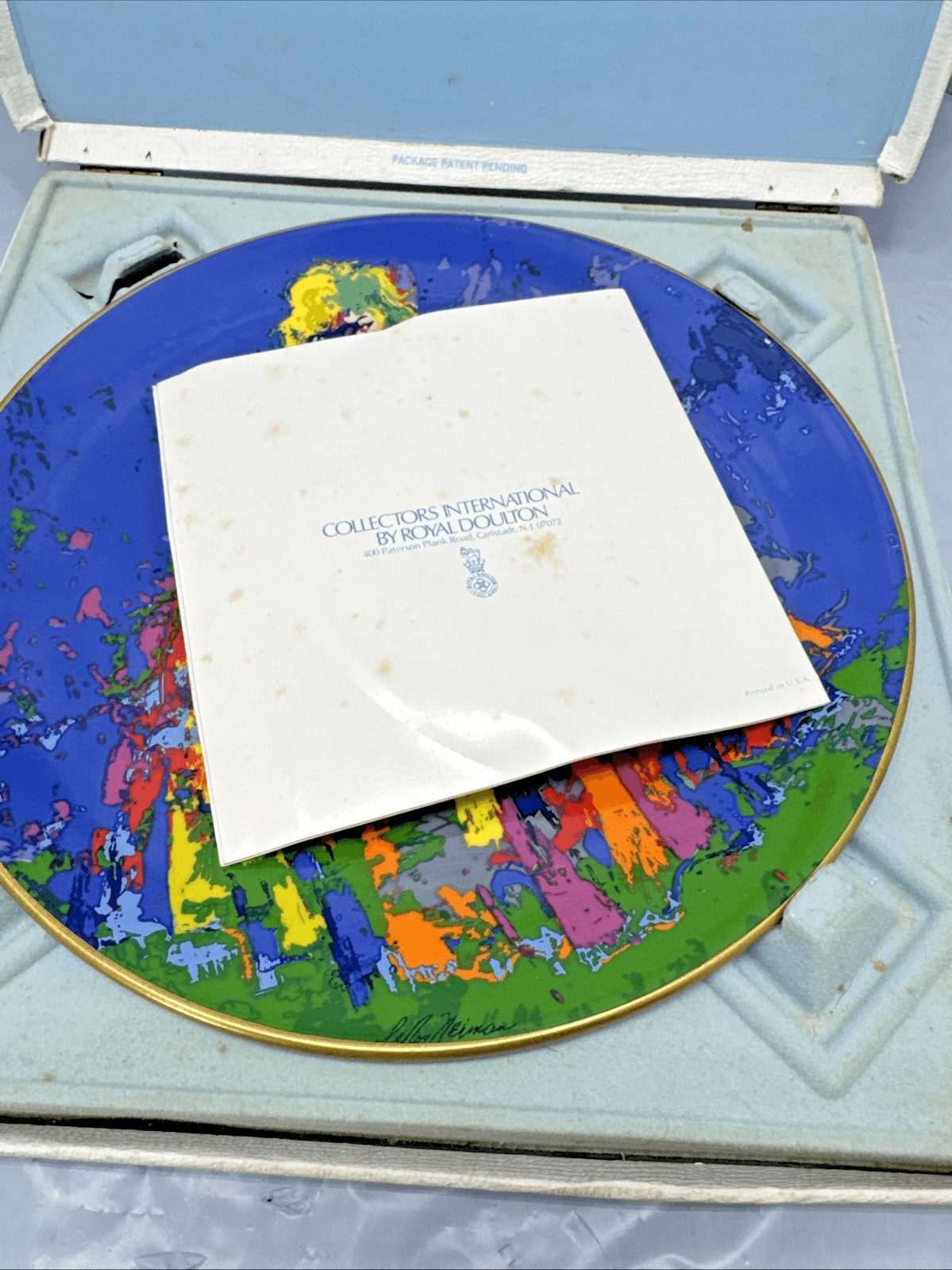 1977 Royal Doulton Columbine LeRoy Neiman Collector Plate - Thumbnail 8